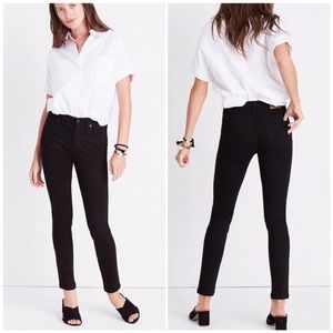 Madewell 9” High Rise Black Jeans Size 28